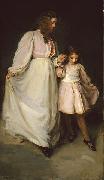 Cecilia Beaux Dorothea and Francesca a.k.a. The Dancing Lesson Spain oil painting artist